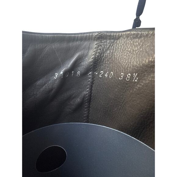 Coclico Knee High Black Block Heel Boots Size 38.5 / US 8-8.5 - Picture 6 of 9